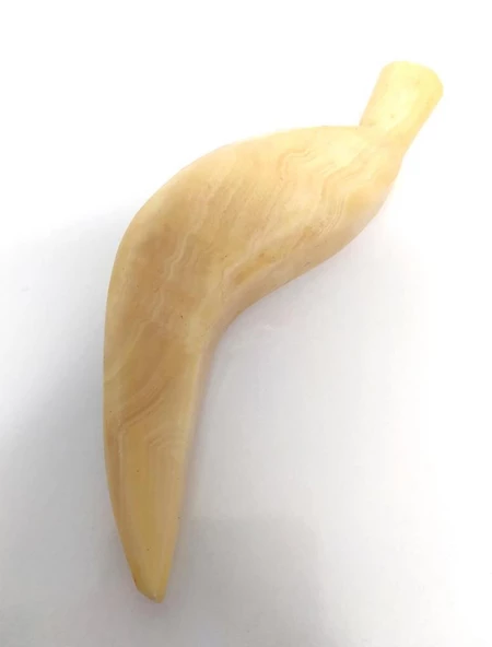 Dekoratif Doğal Onix Taş Muz Biblo Obje Ev Masa Süsü 10390 ürün görseli 1