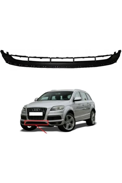 Audi Q7 Ön Tampon Alt Orta Izgara 2010-2015 4L0807683C ürün görseli 1