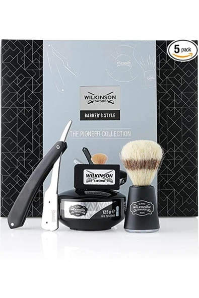Wilkinson Sword  Barbers Style Koleksiyonu Erkek Ustura Tıraş Damat Seti ürün görseli 1