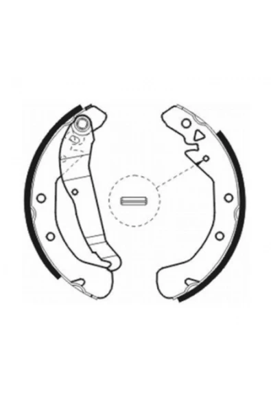 Opel Arka Fren Balatası Pabuc İnce Tip Astra F Astra G Vectra B Zafıra A - Ac0057 ürün görseli 1