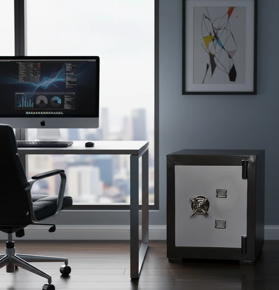 DAF ÇELİK KASA 55 Cm 90 kg Daf Çelik Kasa Yangına-Deprme Dayanıklı- Yerli Üretim - Resim 3