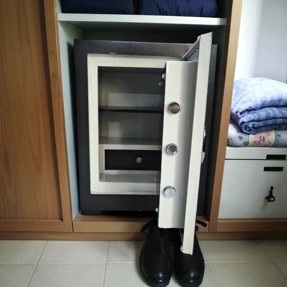 DAF ÇELİK KASA 65 Cm 95 kg Daf Çelik Kasa Yangına-Deprme Dayanıklı- Yerli Üretim - Resim 3