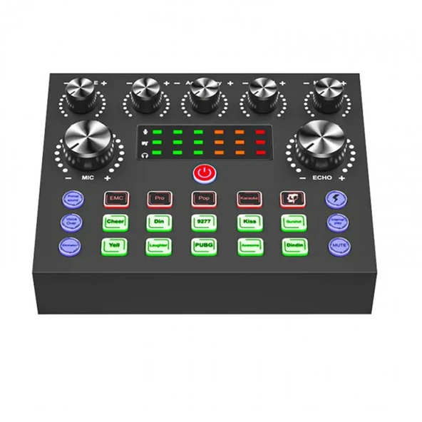 Canlı Web yayını için ses mikseri kondanser mikrofon paketi canlı stüdyo ürün görseli 1