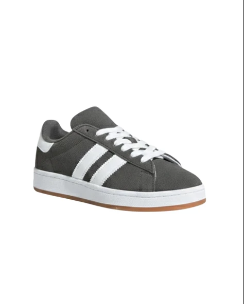 Tarzbu İki Çizgili Füme Erkek Günlük Sneaker Ayakkabı, Kauçuk Taban, 3 cm Topuk, Standart Kalıp Tarz0235 ürün görseli 1