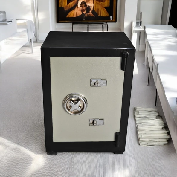 DAF ÇELİK KASA 65 Cm 95 kg Daf Çelik Kasa Yangına-Deprme Dayanıklı- Yerli Üretim - Resim 2