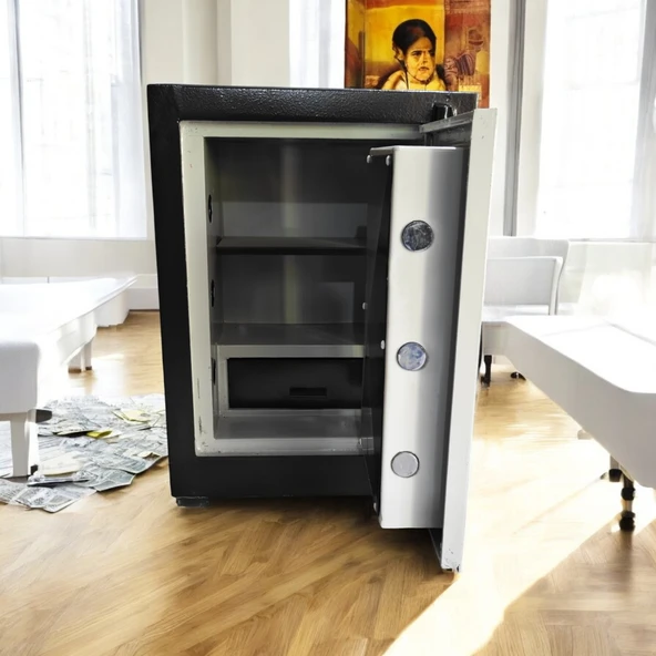 DAF ÇELİK KASA 65 Cm 95 kg Daf Çelik Kasa Yangına-Deprme Dayanıklı- Yerli Üretim - Resim 3