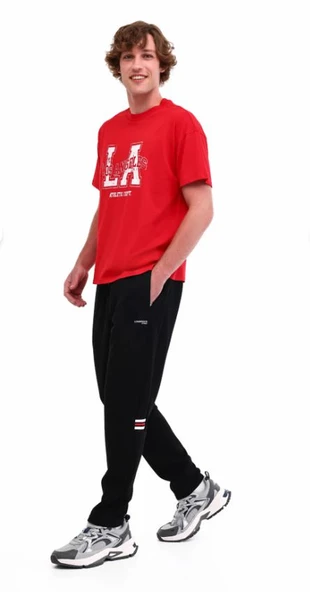 Lumberjack ML ORTIZ 22ITL704 Siyah Erkek Eşofman Altı - Resim 3