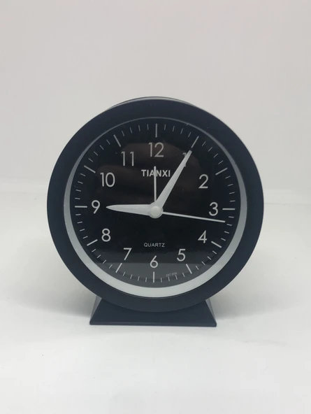 LEBRON Dekoratif Renkli  Işıklı Masa Saati Siyah ürün görseli 1