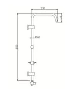 Tema 53276 Rain Bianco 5+1 Fonksiyonlu Tepe Duş Seti - Resim 2