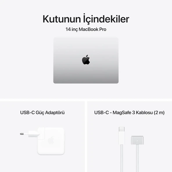 MacBook Pro M4 24 GB 1 TB SSD 14.2" MCX14TU/A Gümüş Outlet (Açıklamayı Okuyunuz) - Resim 3
