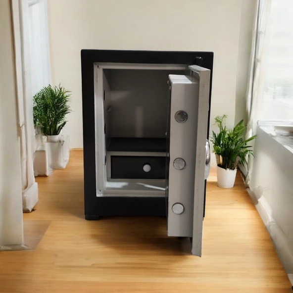 DAF ÇELİK KASA 65 Cm 95 kg Daf Çelik Kasa Yangına-Deprme Dayanıklı- Yerli Üretim - Resim 3