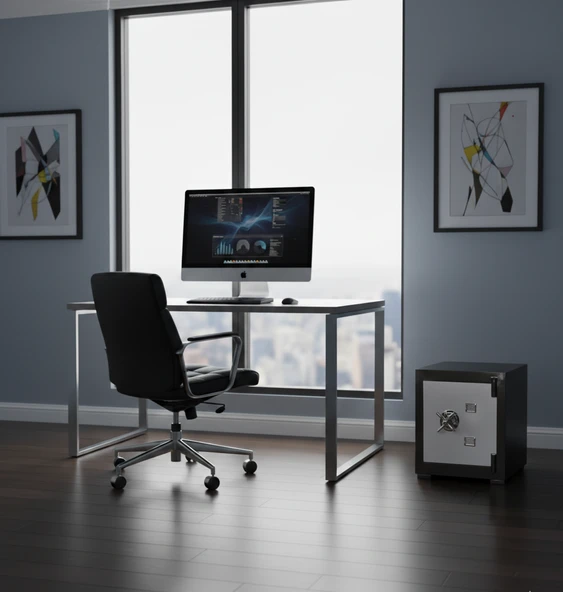 DAF ÇELİK KASA 55 Cm 90 kg Daf Çelik Kasa Yangına-Deprme Dayanıklı- Yerli Üretim - Resim 4