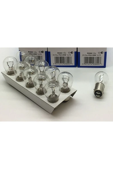 12v 1016 21/5w Çift Duy Park Stop Ampul Bay15d (10 Adet) ürün görseli 1