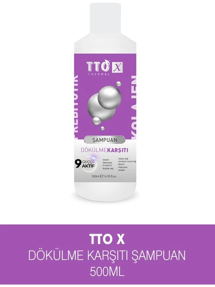 Tto X Kolajen ve Prebiyotik Dökülme Karşıtı Şampuan 500 ml ürün görseli 1