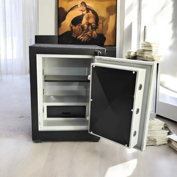 DAF ÇELİK KASA 65 Cm 95 kg Daf Çelik Kasa Yangına-Deprme Dayanıklı- Yerli Üretim - Resim 4