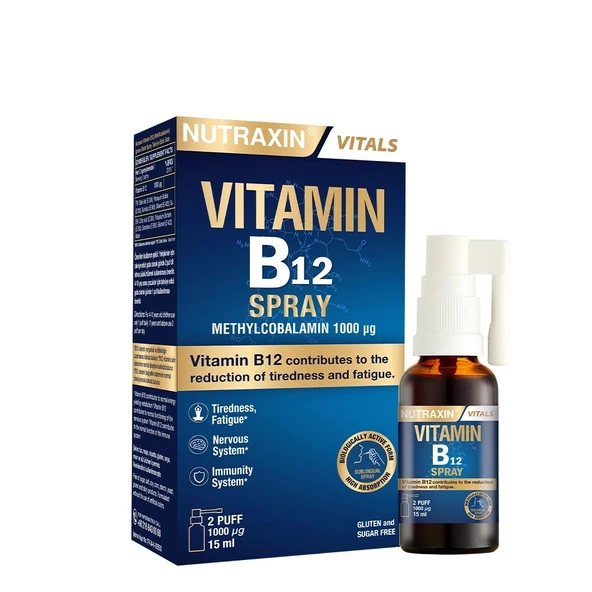 Nutraxin B12 Vitamin Sprey 15 ML ürün görseli 1