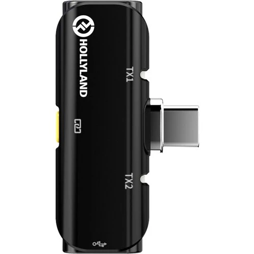 Hollyland Lark C1 Duo 2 Kişilik Kablosuz Mikrofon Sistemi (Usb-C Bağlantılı, Siyah, 2.4 Ghz) - Resim 2