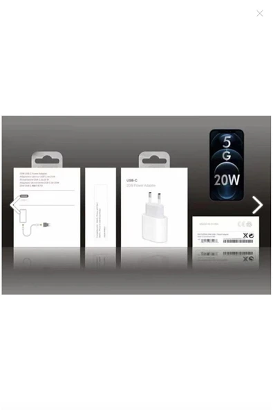 Orjinal Iphone 15 Plus Uyumlu Hızlı Şarj Adaptörü 20w Usb-c Power Adaptör - Resim 5