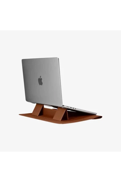 Spigen 16'' / 15'' MacBook & Notebook Laptop Taşıma Çantası Valentinus Classic Brown Teşhir - Resim 3