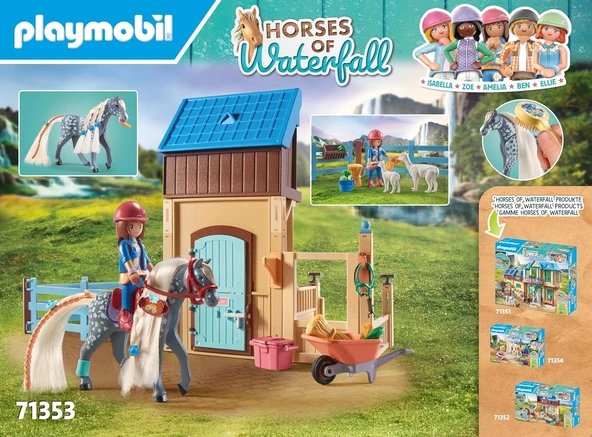 Playmobil - Horse Stall With Amelia And Whisper (71353) - Resim 3