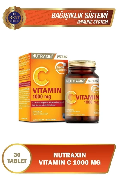 Nutraxin C Vitamin 1000 Mg 30 Tablet 3 Adet - Resim 2
