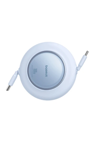 Free2Pull USB-C 100W Makaralı Hızlı Şarj ve Data Kablosu, 2 Metre, Mavi - Resim 2