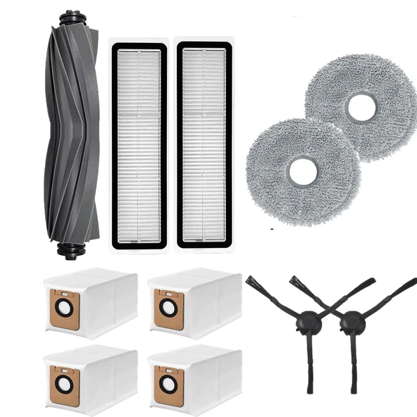 Robot Süpürge Aksesuarları | Dreame D10S Pro L10 Bot Siyah Filtre Fırça Mop Yedek Set ürün görseli 1