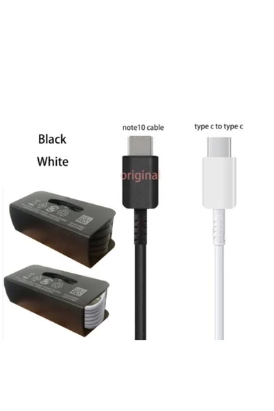 Samsung Orjinal 5a Type-c Kablo (c To C) Hızlı Şarj Destekli Kablo (siyah) ürün görseli 1