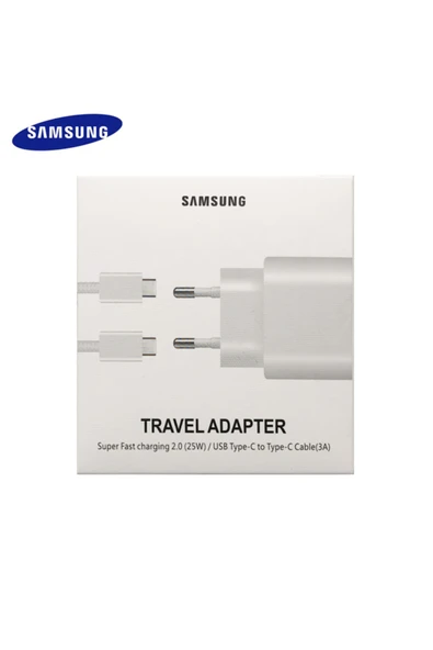 Samsung 25w Type-c & Type-c Charge Adaptör & Cable Ep-ta800xwegww (2 Yıl Türkiye Garantili) - Resim 2