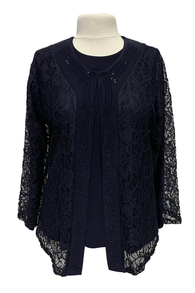 Lacivert Kader Ceketli Anne Abiye Takım ürün görseli 1