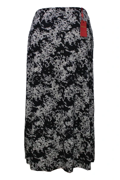 Nehir Lastikli Taş Bulut Desen Siyah Etek - Resim 4