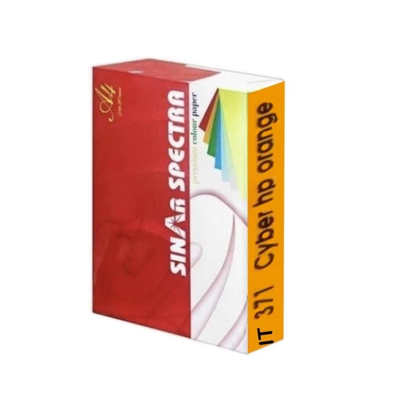 Sınar Spectra A4 Fotokopi Kağıdı 80 Gram 500'Lü Fosforlu Turuncu It371 ürün görseli 1