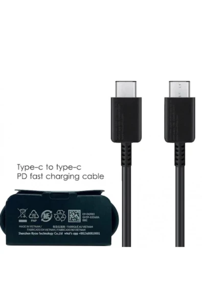 Samsung Orjinal 5a Typec Kablo (c To C) Hızlı Şarj Destekli Usb Kablo (siyah) - Resim 3