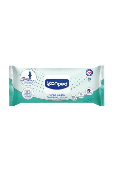 Canped Perine Bölgesi Temizleme Havlusu 50 li x 3 Paket ürün görseli 1