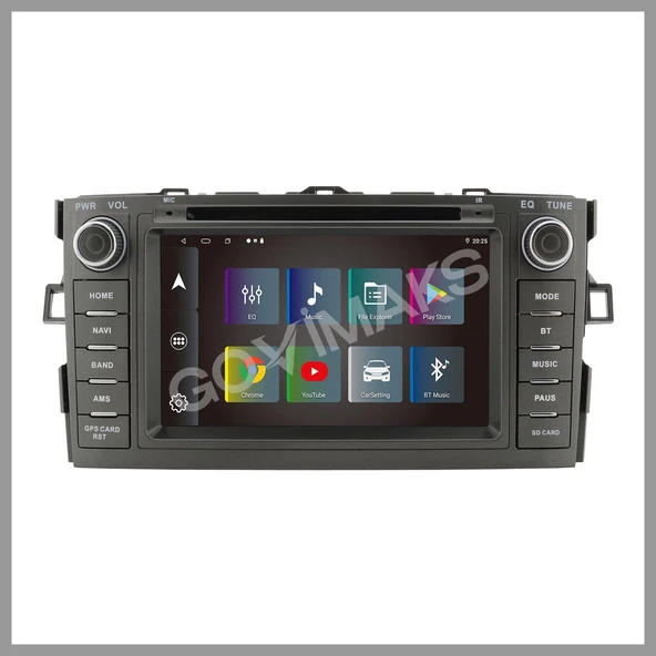 TOYOTA AURIS 2007-2012 UYUMLU 7 INCH 4 GB RAM 64 GB HAFIZA ANDROID MULTIMEDIA TEYP - Resim 7