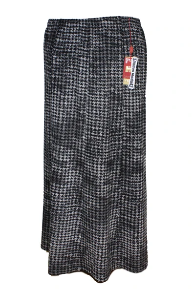 Kadın Ecem Kaliteli Battal Beden 8 Parça Lastikli Kışlık Siyah Etek ürün görseli 1