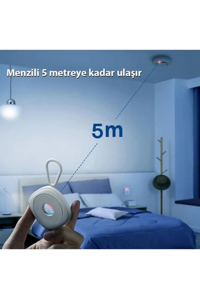 Baseus Taşınabilir Mini Kızılötesi Casus Kamera Bulucu, 2 Modlu 5 Metre Ölçüm Mesafeli Dedektör - Resim 2
