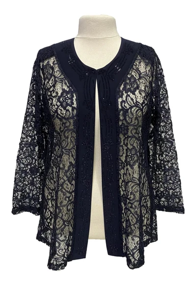 Lacivert Kader Ceketli Anne Abiye Takım - Resim 5