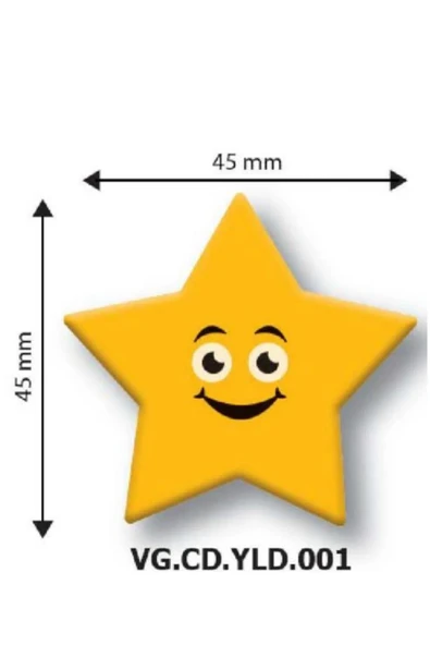 Sarı yıldız Dekor çikolata 288 adet ürün görseli 1