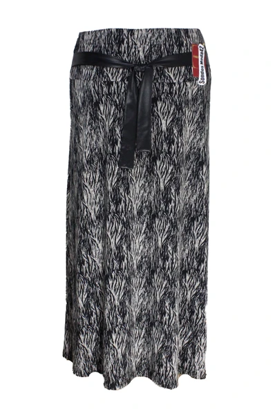 Nehir Lastikli Rüya Sarmalı Desen Siyah Etek ürün görseli 1