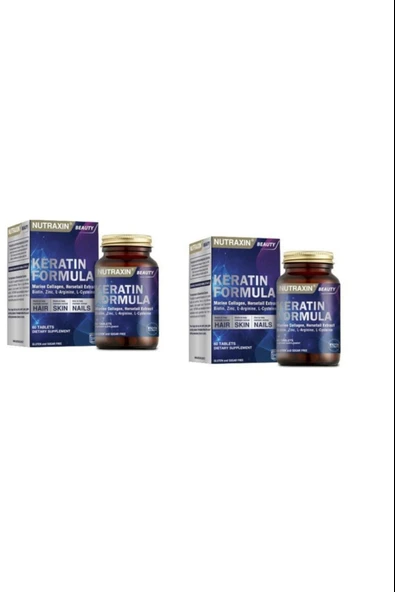 Nutraxin Keratin Formula 60 Tablet 2 Adet ürün görseli 1