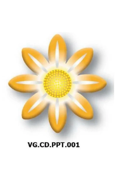 Sarı papatya dekor çikolata 288 adet ürün görseli 1