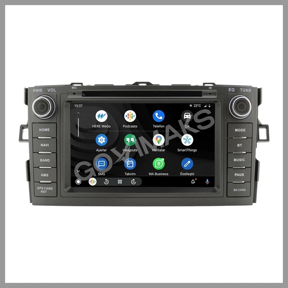 TOYOTA AURIS 2007-2012 UYUMLU 7 INCH 4 GB RAM 64 GB HAFIZA ANDROID MULTIMEDIA TEYP - Resim 3