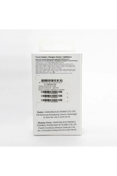 Samsung Galaxy A14 A24 A34 A54 Sarj Başlığı Ep-ta800 ( Türkiye Garantili) - Resim 6