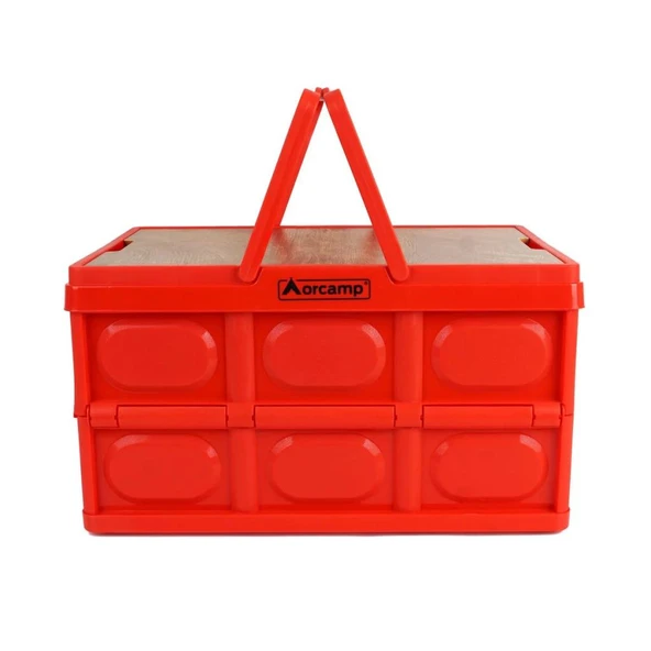 Katlanabilir Piknik Sepeti - Orcamp - Porto - 50 Lt - Kırmızı - (OUT-3580) ürün görseli 1