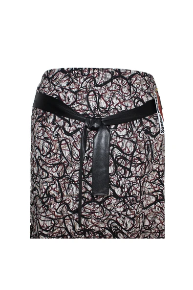 Nehir Lastikli Taş Sarmal Desen Siyah Etek - Resim 2