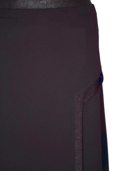 Kadın Talia Sim Pervazlı Astarlı Lastikli Mürdüm Çan Etek - Resim 3