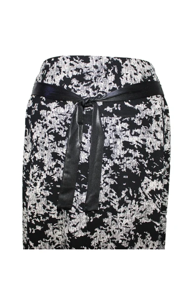 Nehir Lastikli Taş Bulut Desen Siyah Etek - Resim 2