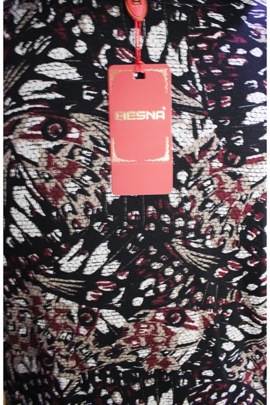 Kadın Demet Kuplu Boydan Kadife Çiçekler Siyah Elbise - Resim 5