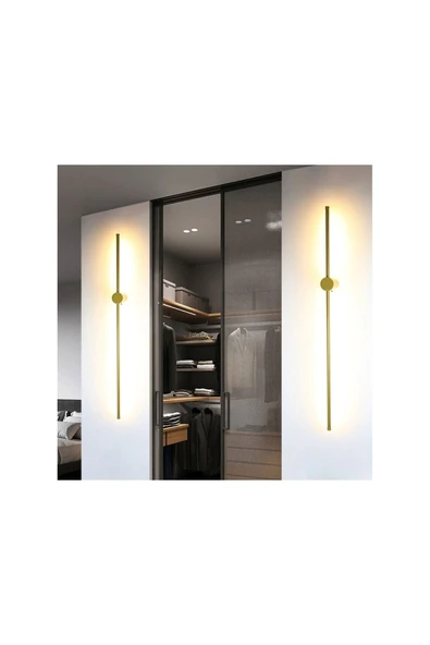 seyyah Modern Dekoratif çubuk ledli Pilli Led Duvar Aplik siyah 70 Cm ( 1 Adet ) - Resim 5